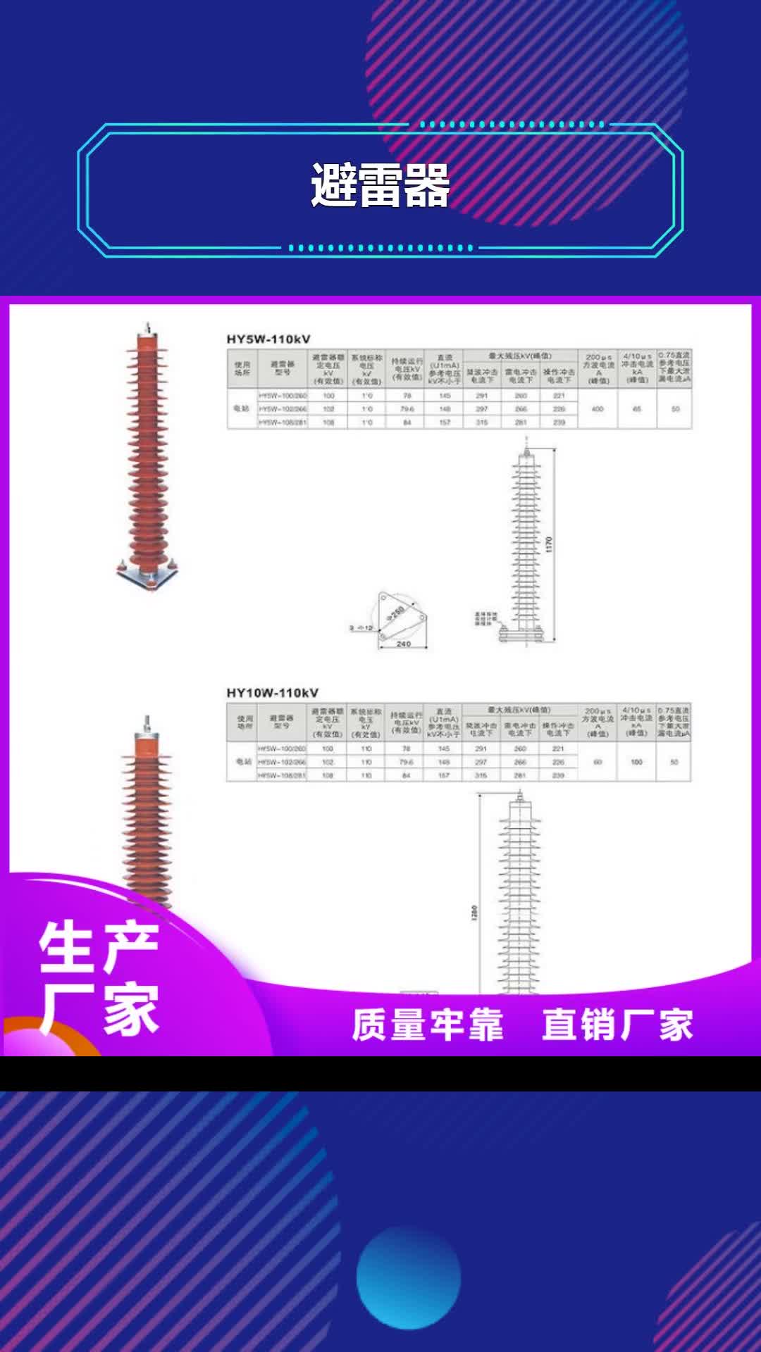 巢湖避雷器电力金具N年生产经验